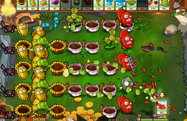 植物大战僵尸杂交版冒险第50关通关详细教程(图5) 植物大战僵尸杂交版冒险第50关通关详细教程(图5)